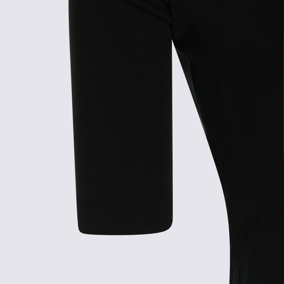 Fabiana Filippi Sleek Fitted Black Top With Scoop Neckline