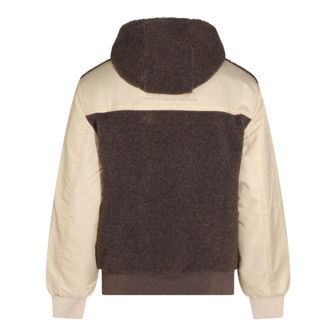 Maunakea Dark Brown Cream Sleeve Fleece Jacket