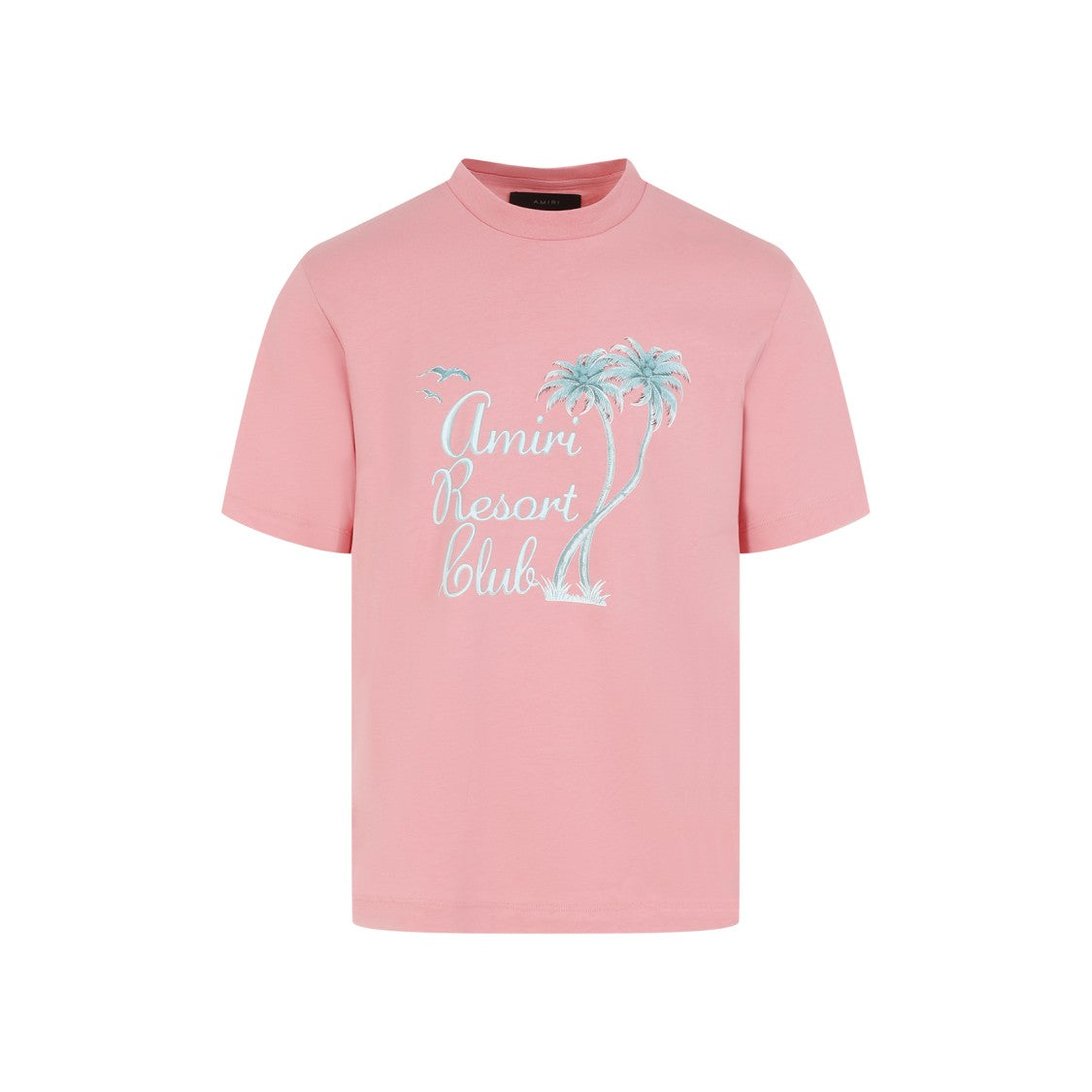 Amiri Flamingo Pink Cotton Resort Club Tee