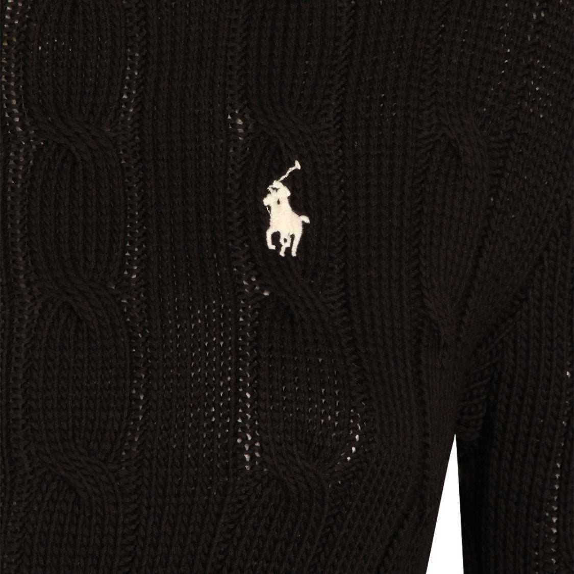 Polo Ralph Lauren Cable-Knit Sweater With Classic Crew Neckline