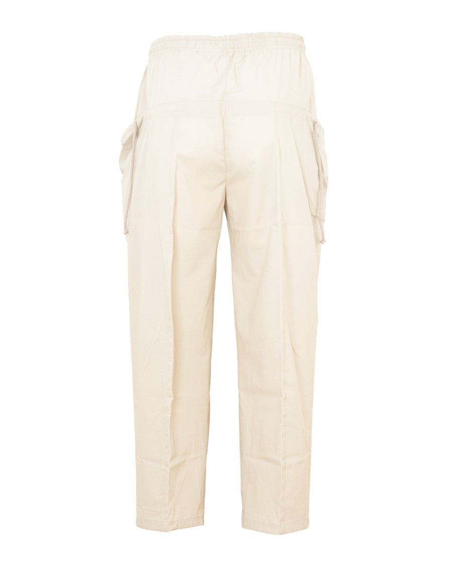 Craig Green Cropped Straight-Leg Pants With Embroidered Motif