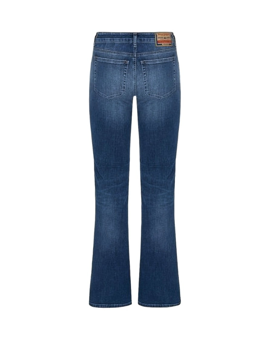 Diesel Classic Mid-Rise Bootcut Jeans With Subtle Distressing