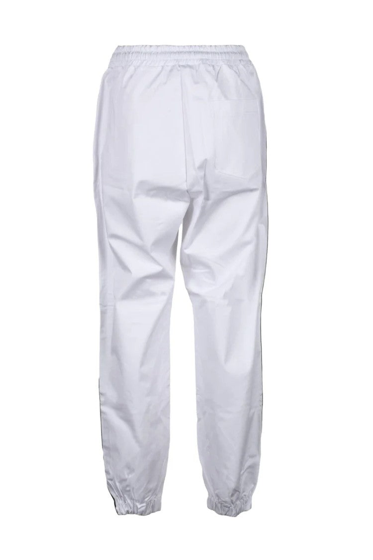Costume National C. Tracksuit-Style Cotton Stretch Trousers With Side Stripes