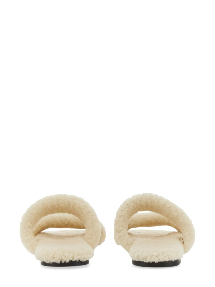 Saint Laurent Shearling Sandal