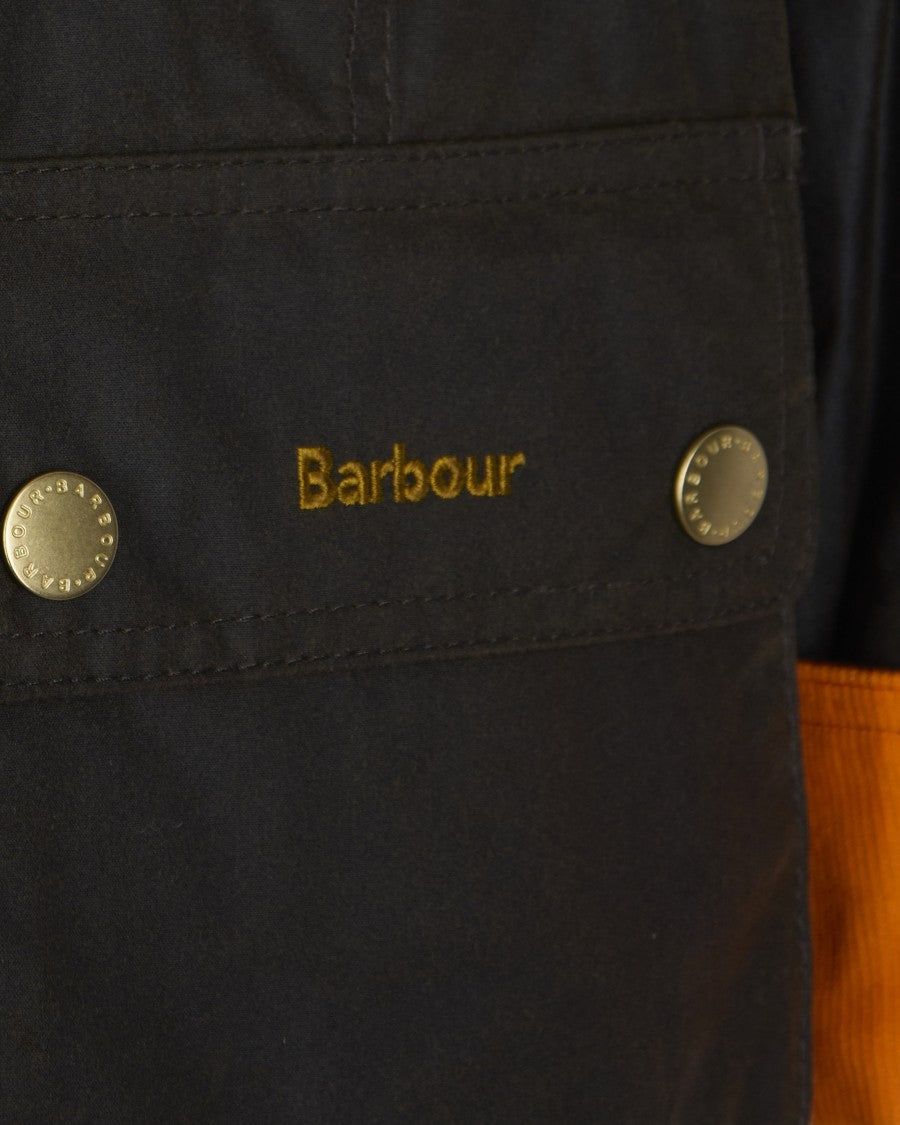 Barbour Olive/Ancient Icons Modern Beadnell Wax Jacket
