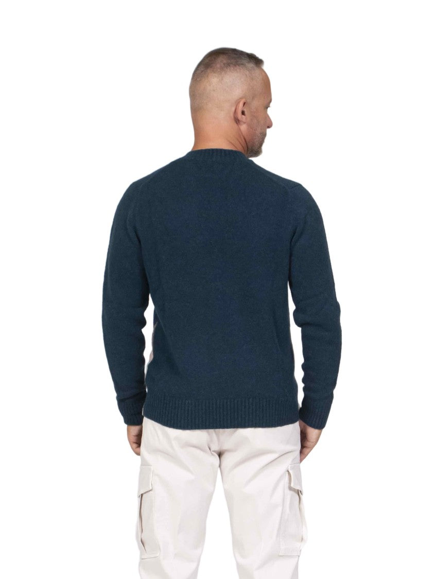 Ballantyne Argyle Knitted Crew Neck Sweater