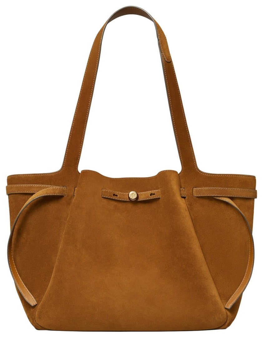 Tory Burch Romy Bovine Suede Structured Tote Bag