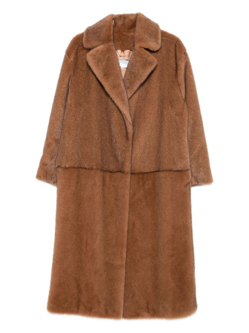 Antonelli Brown Tailored Coat With Structured Fit