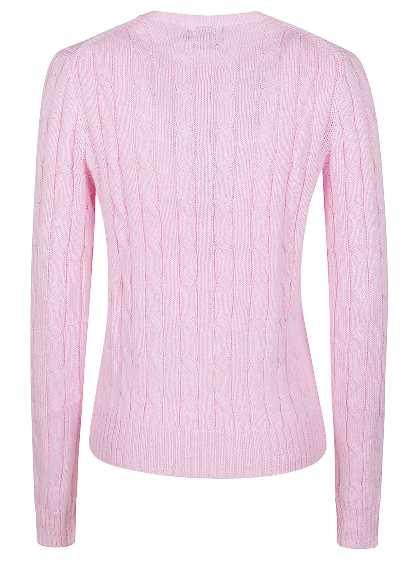 Polo Ralph Lauren Julianna Cable Knit Embroidered Sweater