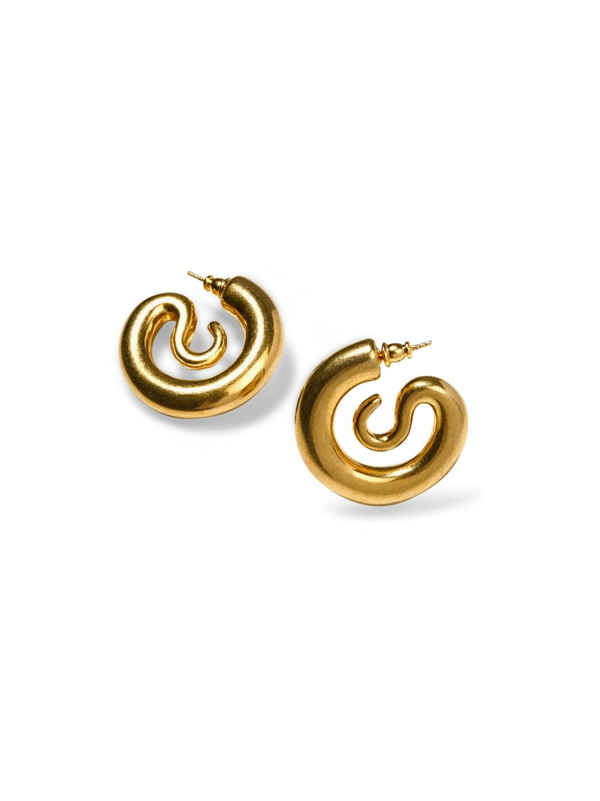 Panconesi Serpentine Small Hoops With Polished Finish