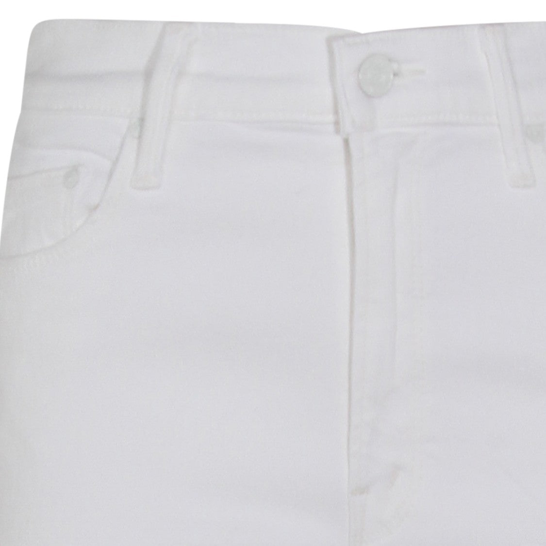 Mother High-Waist Cotton Jeans With Straight Leg Design