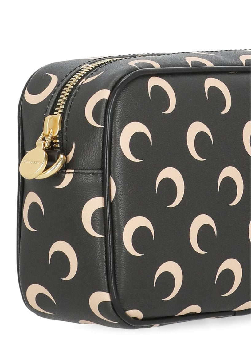 Marine Serre Rectangular Shoulder Bag With All-Over Crescent Moon Pattern
