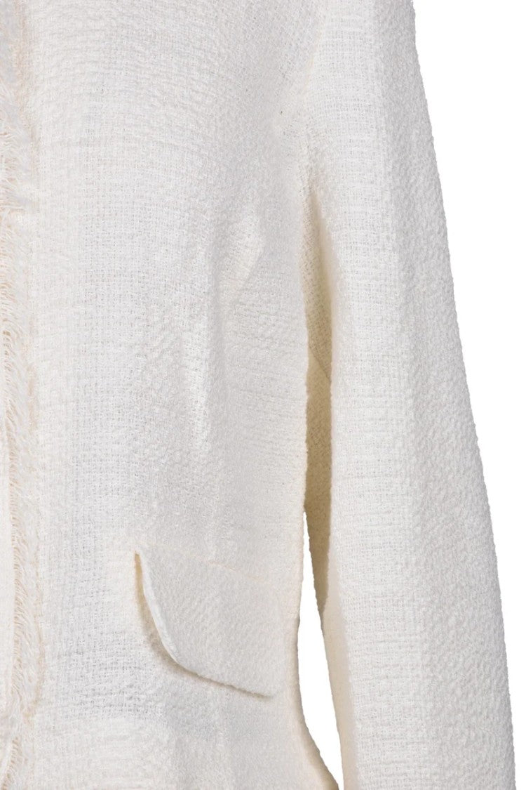 Emme By Marella Dindi Cotton Linen Polyester Elastane Women Jacket
