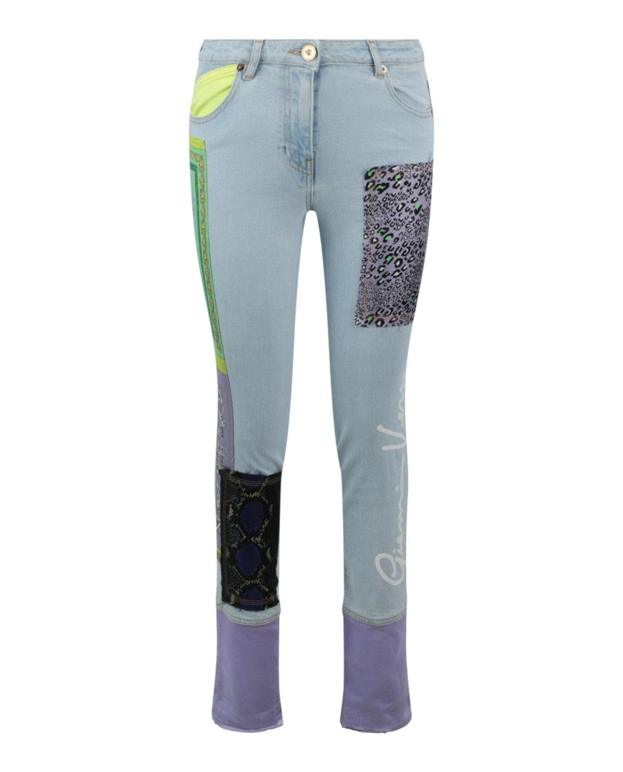 Versace Signature Patchwork Skinny Jeans
