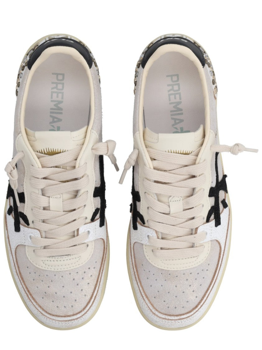 Premiata Bsktclad Calf Leather Sheepskin Sneakers