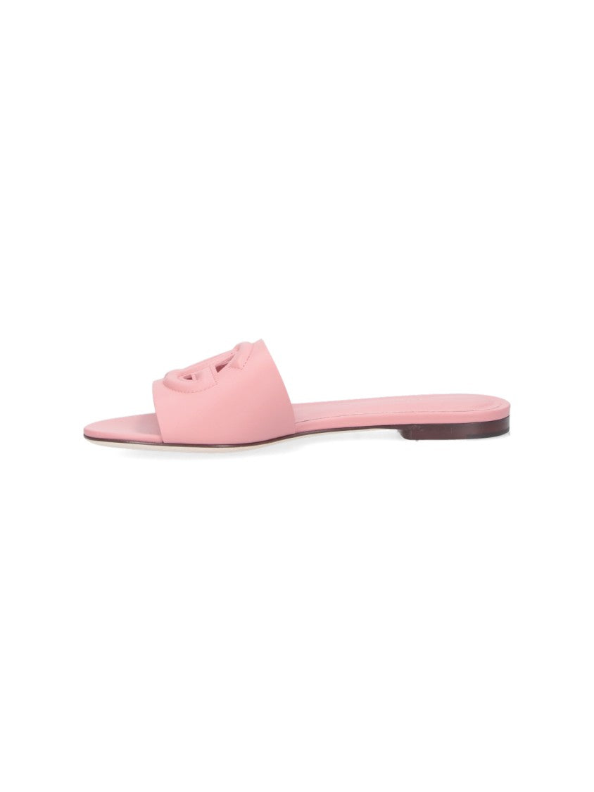 Dolce & Gabbana "Dg" Slip-On Sandals – Pink