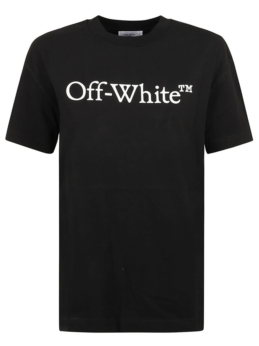 Off-White Logo-Embellished Black Cotton T-Shirt