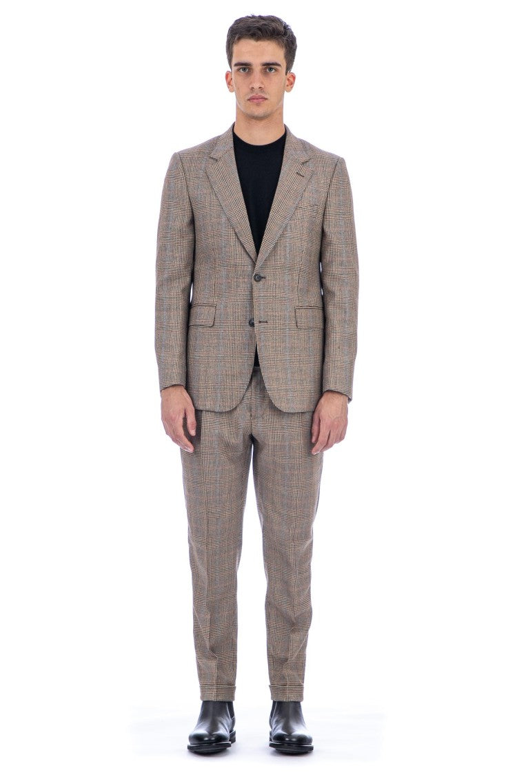 Pt Torino Prince Of Wales Wool Jacket