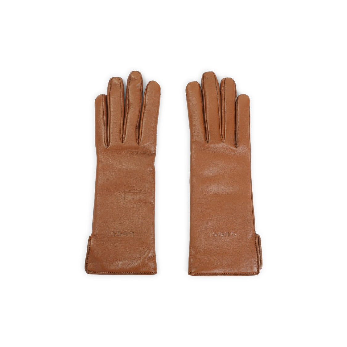 Gucci Light Brown Lamb Leather Gloves