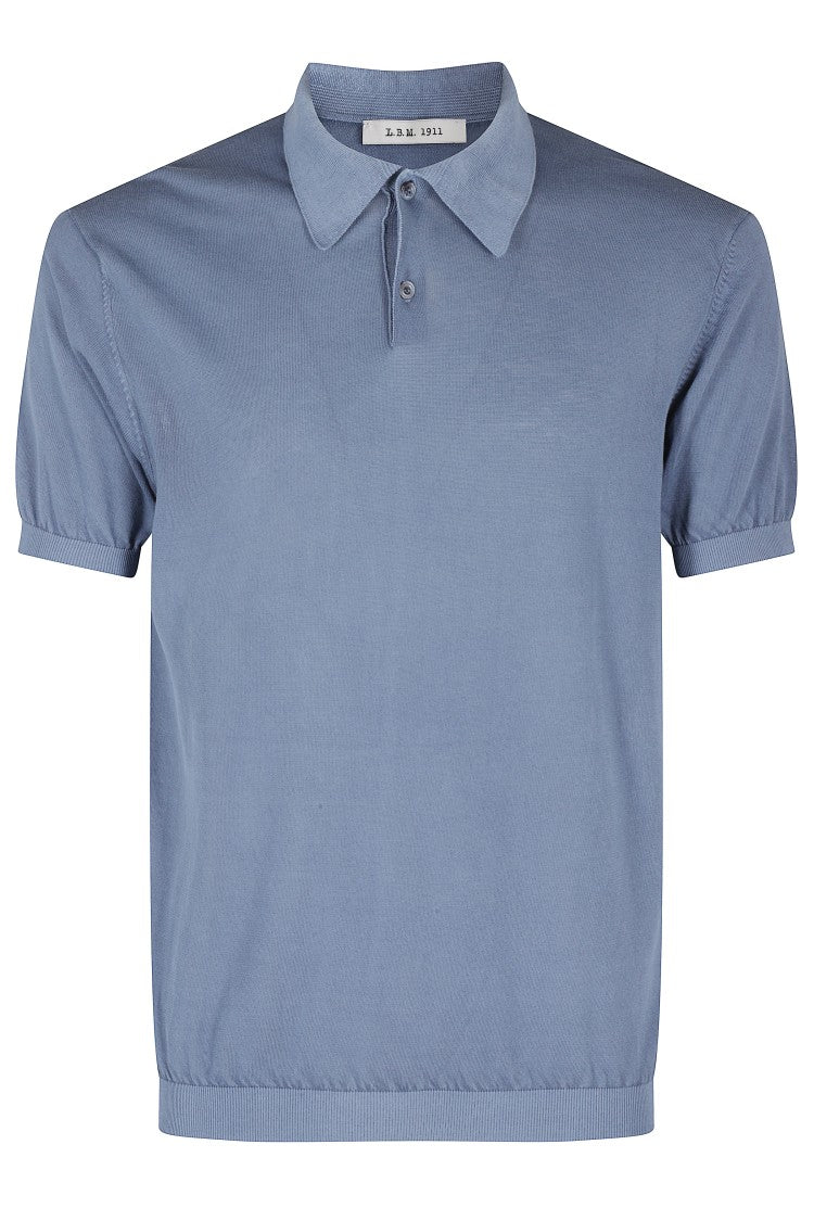 L.B.M. Tricot Polo Shirt - Powder