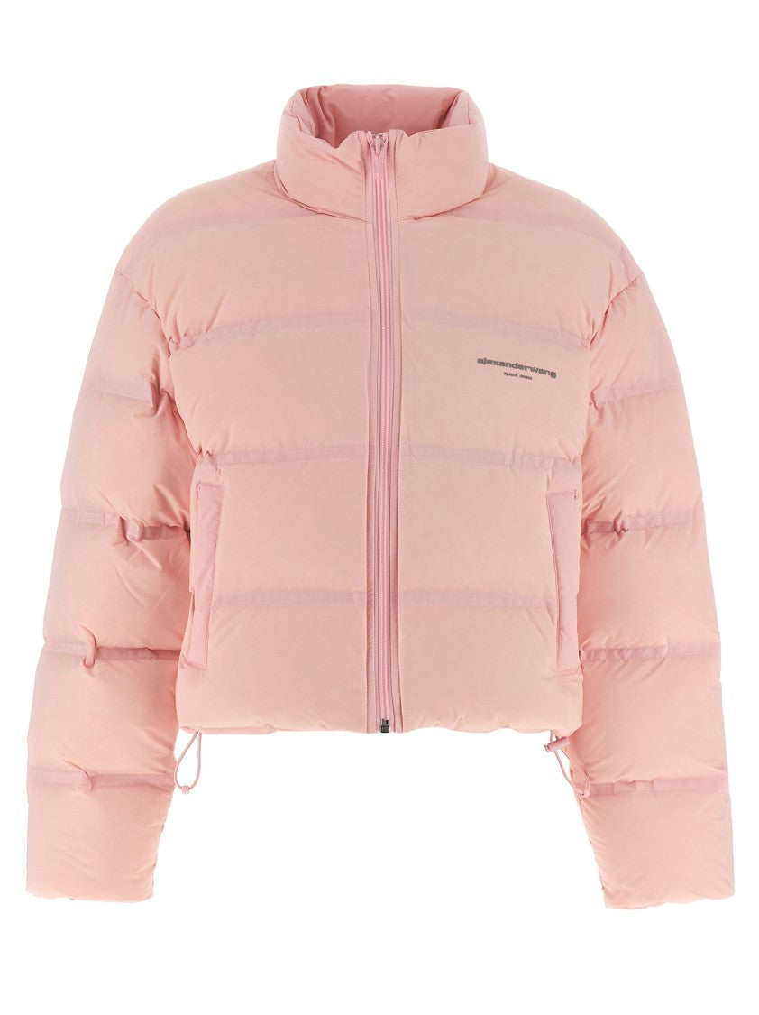 Alexander Wang Cropped Goose Down Jacket With Standing Collar