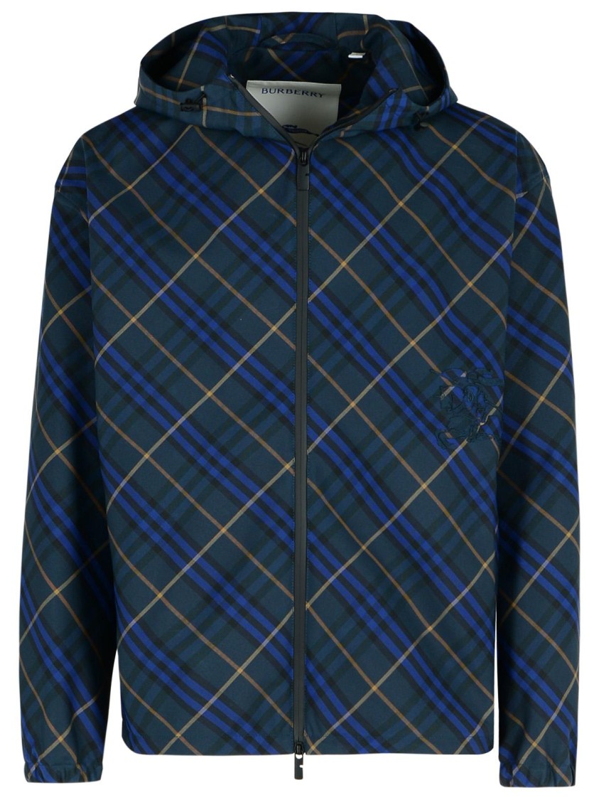 Burberry 'Check' Navy Nylon Jacket
