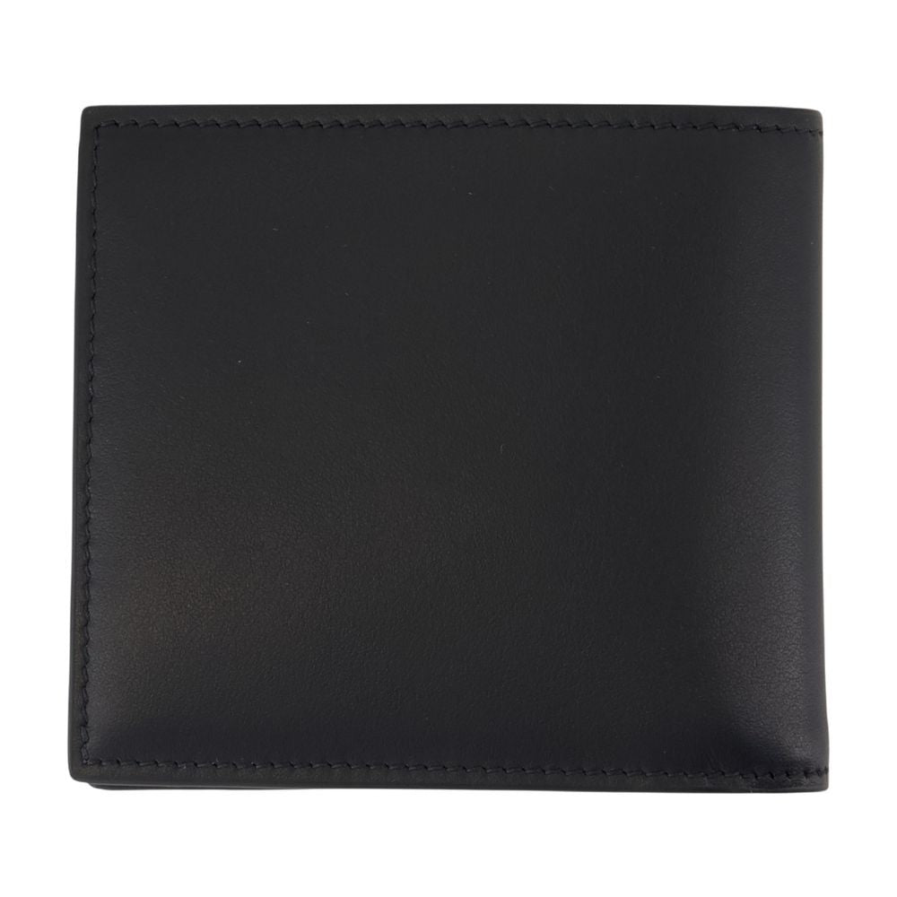 Alexander Mcqueen Bi Fold Cc Card Case - Leather - Black