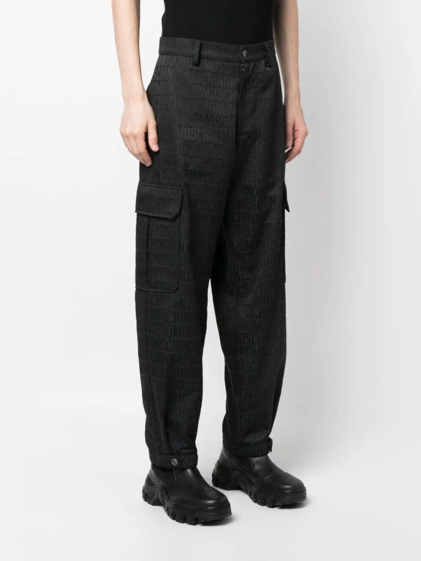Moschino Straight Leg Tailored Trousers With Classic Fit