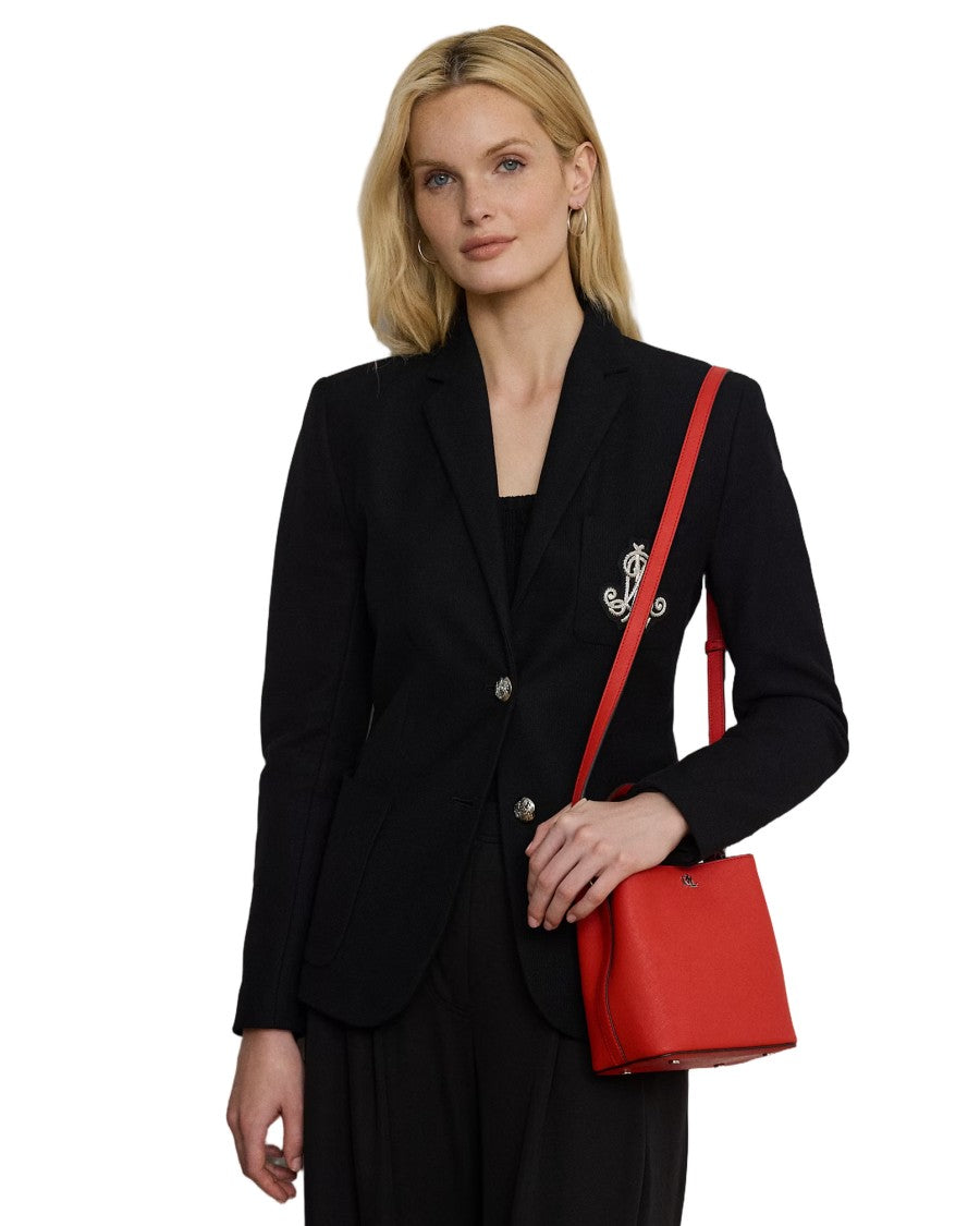 Lauren Ralph Lauren Reese Small Bucket Bag In Textured Leather