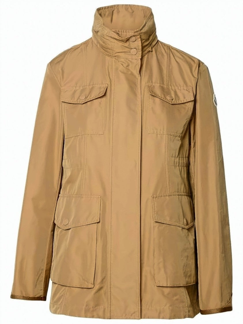 Moncler Structured High-Collar Jacket With Concealed Closure And Tailored Fit