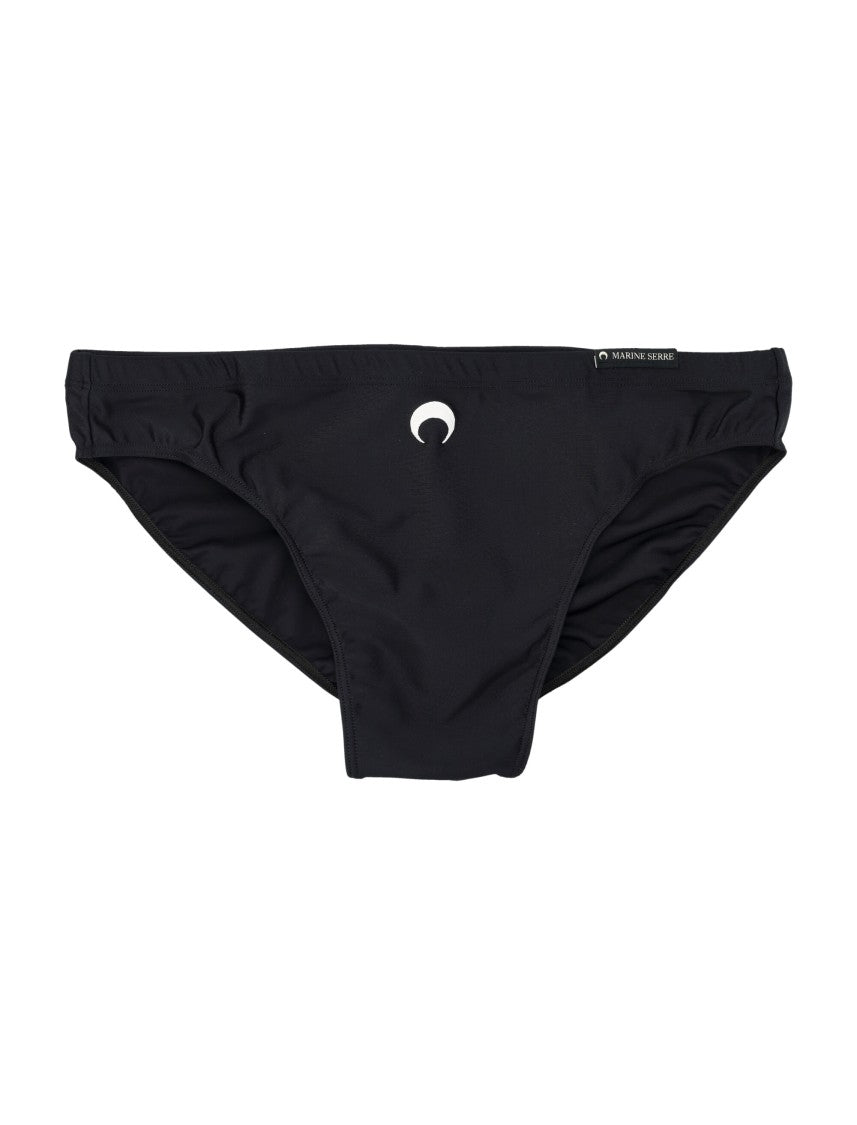 Marine Serre Medium-Waist Swimwear Jersey Brief