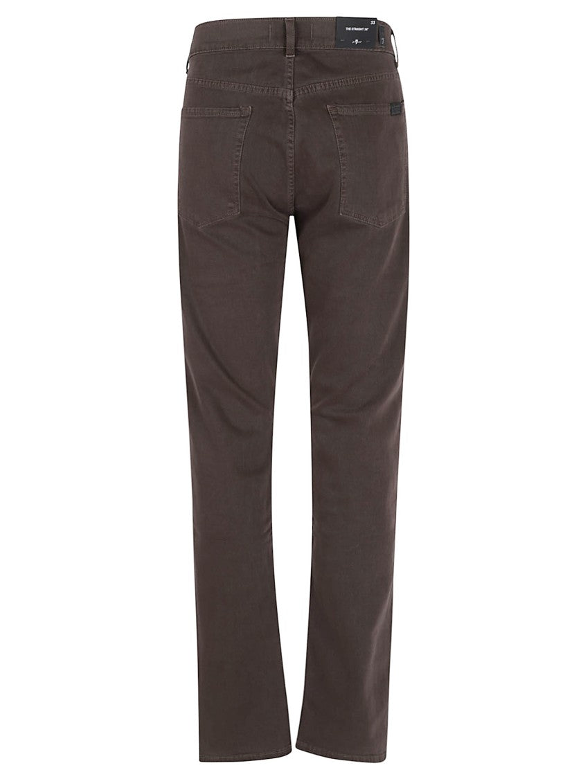 7 For All Mankind Straight-Leg Denim Jeans With Mid-Rise Waist