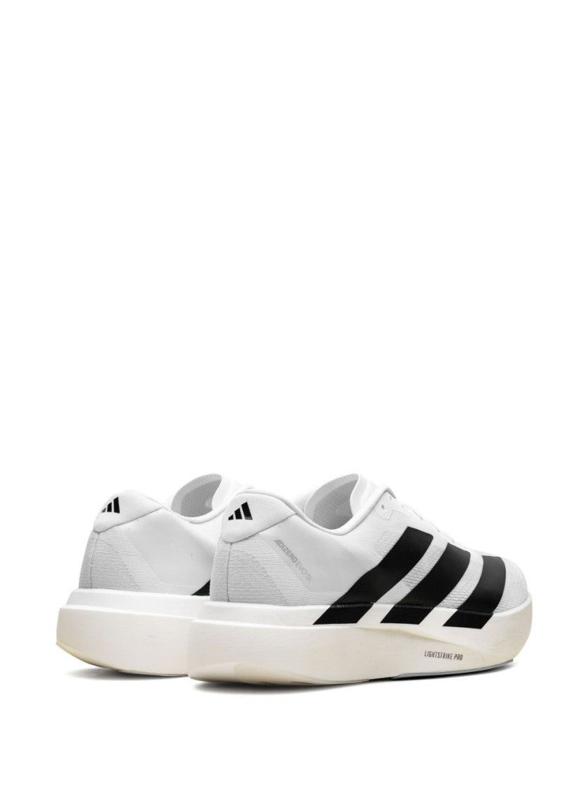 Adidas Adizero Evo White Sneakers With Signature 3-Stripes