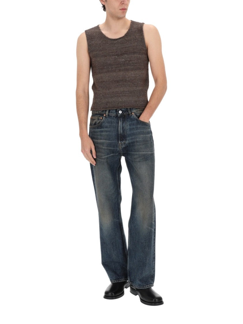 Our Legacy Pleaser Silk Textured Knit Tank Top