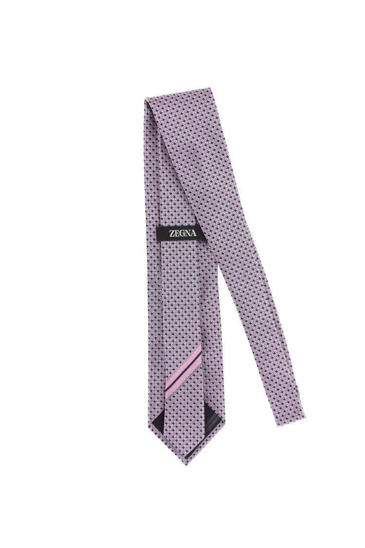Zegna Pure Silk Micro Pattern Tie
