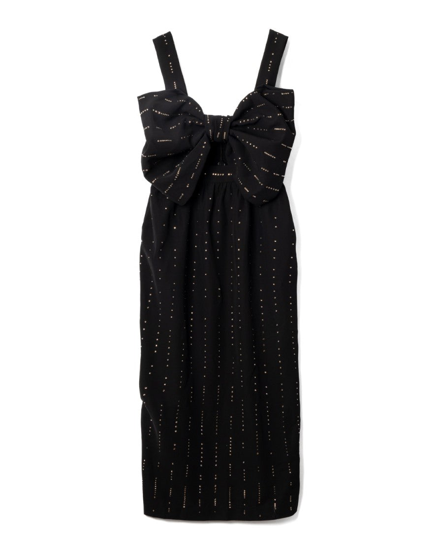 Viktor & Rolf Fitted Black Midi Dress