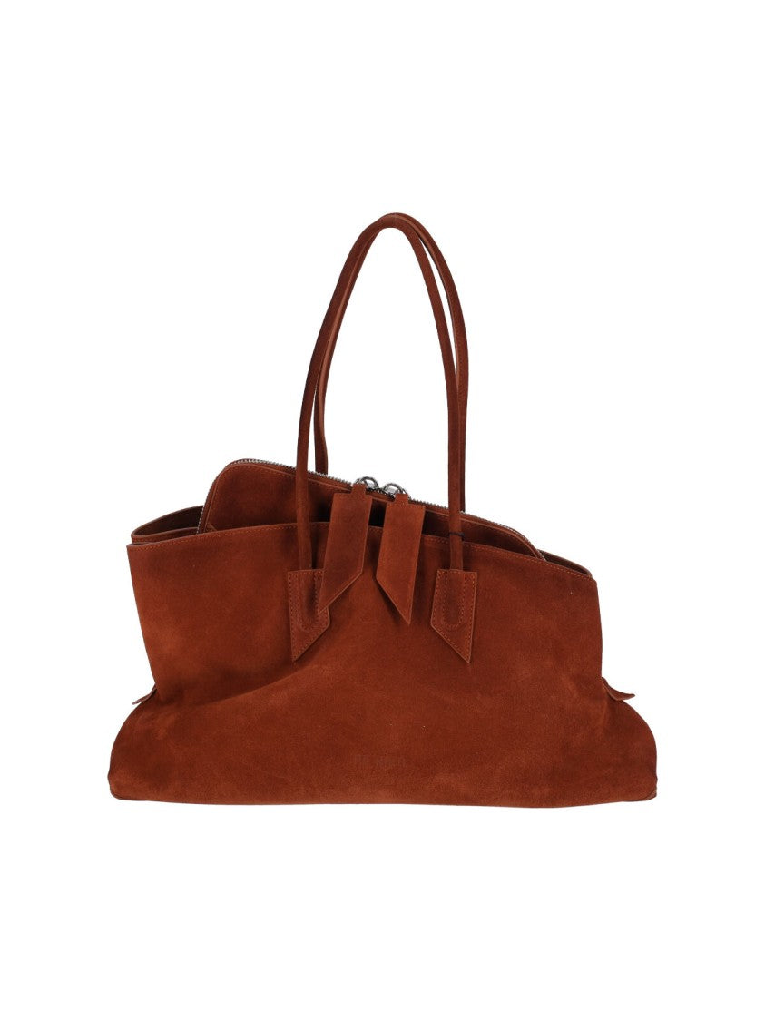 The Attico "La Passeggiata" Medium Handbag Brown