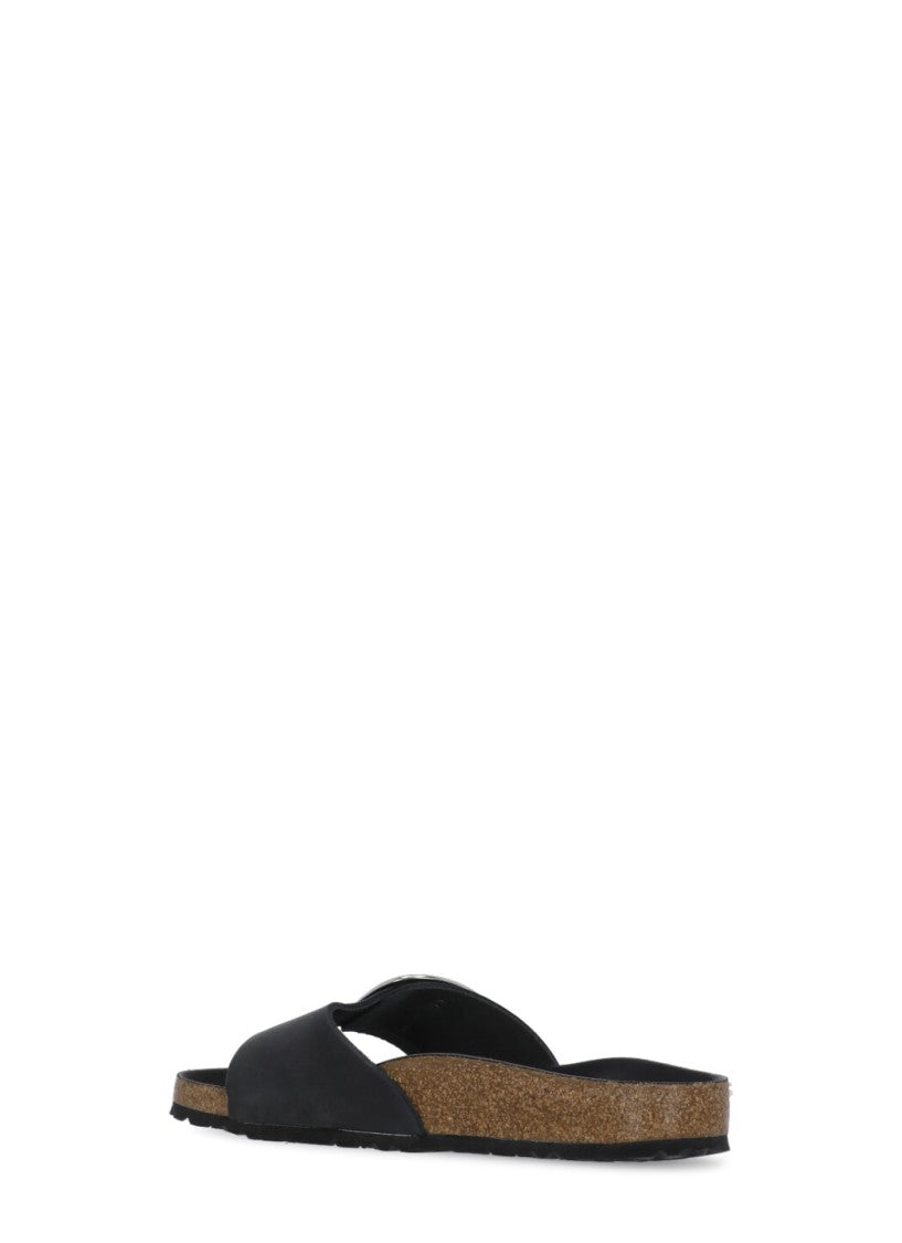 Birkenstock Black Madrid Big Buckle Sandals