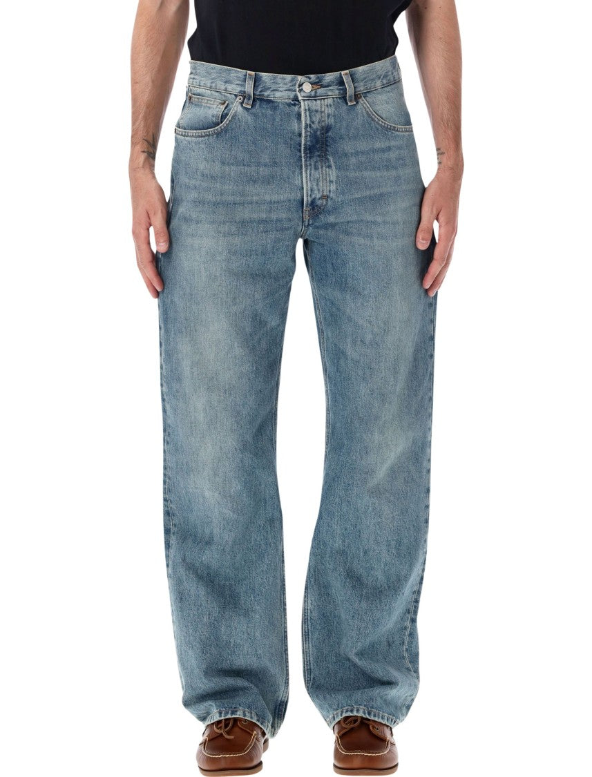 Jeanerica Vega Non-Stretch Cotton Organic Medium Waist Straight-Leg Jeans