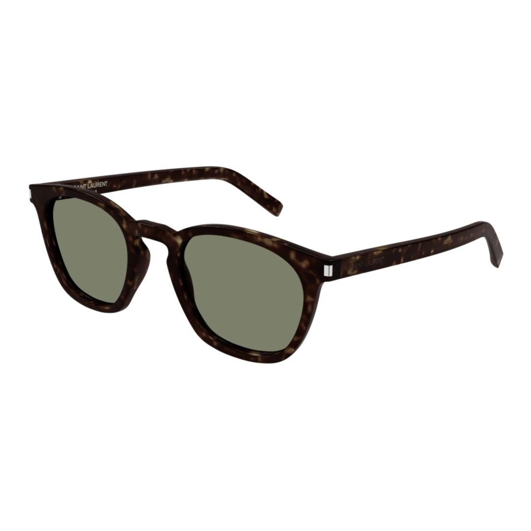 Saint Laurent Classic Tortoiseshell Square Frame Sunglasses