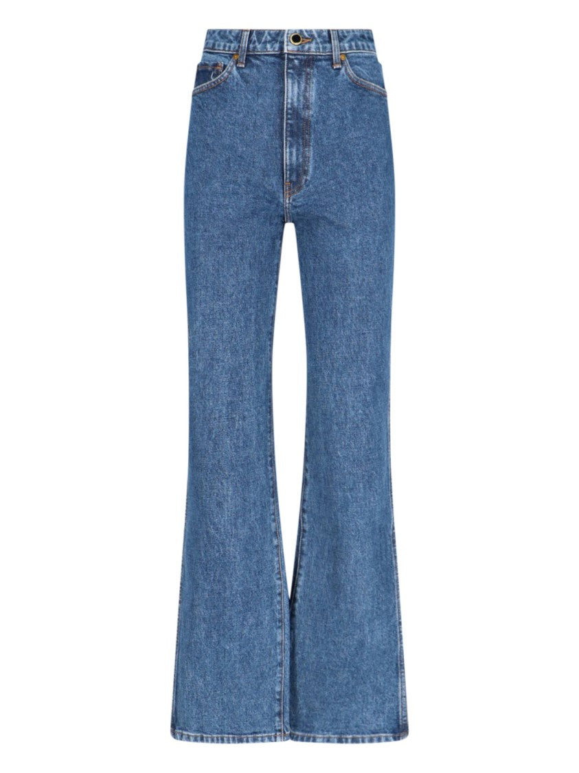 Khaite "Danielle" Jeans, In Blue Denim
