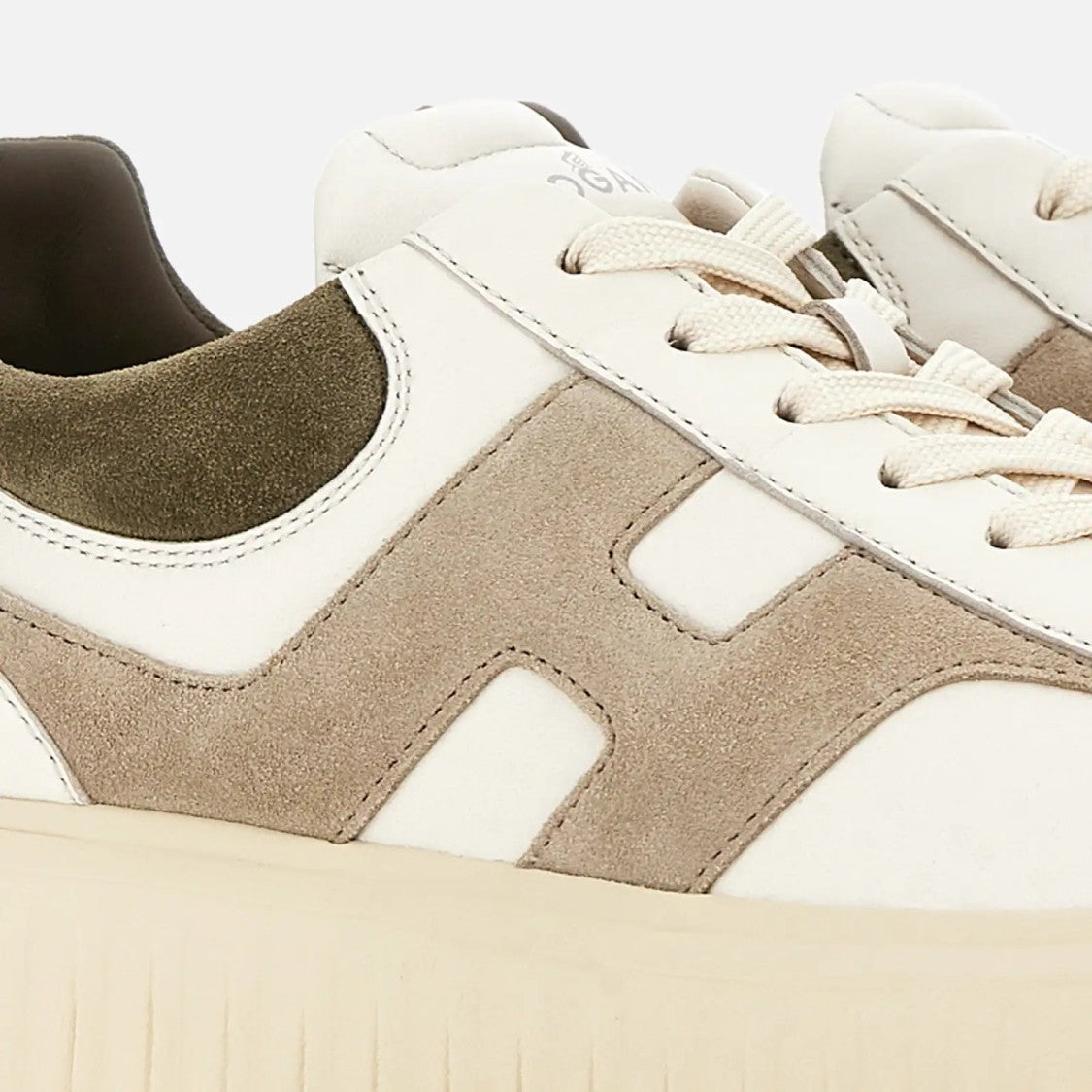 Hogan Chunky Sole Suede Accent Low-Top Sneakers
