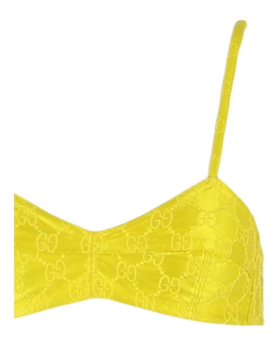 Gucci Embroidered Silk Bra