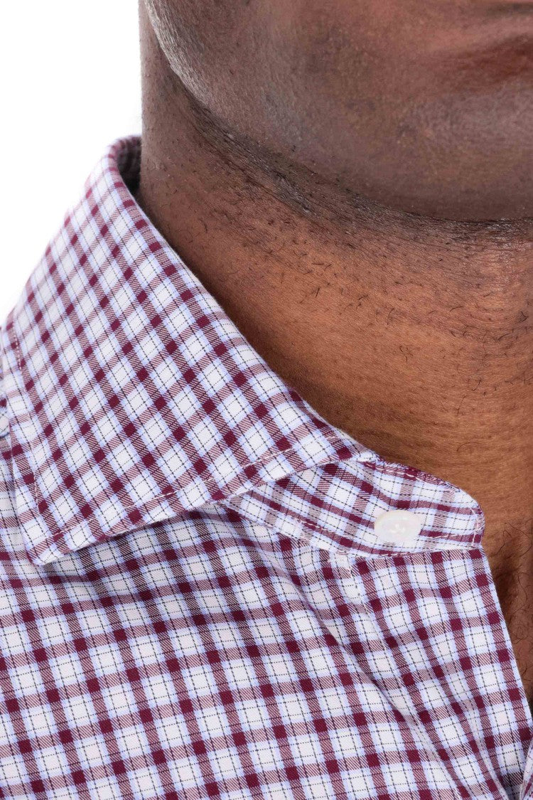 Barba Culto Line Micro Pattern Cotton Shirt