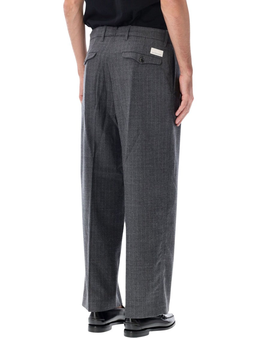 Nine In The Morning Thiago Pinstripe Straight-Leg Casual Pants