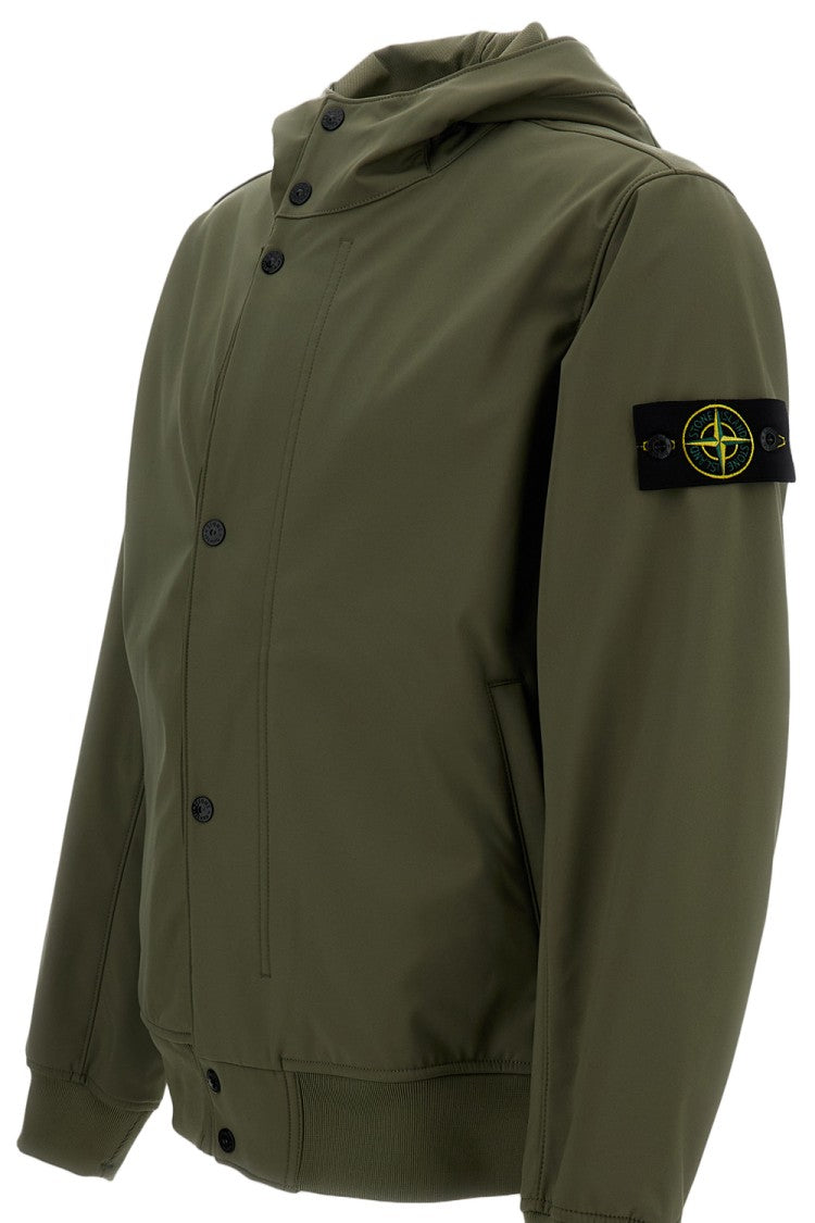 Stone Island Soft Shell Hooded Jacket
