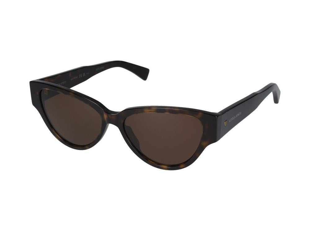 Bottega Veneta Havana Rich Havana Brown Cat-Eye Sunglasses