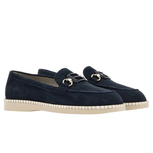 Hogan Low Blue Moccasin