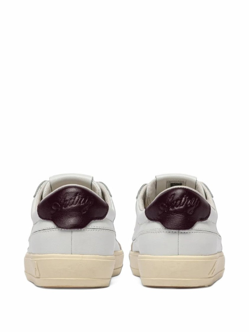 Autry Smooth Leather Suede Accent Low-Top Sneakers