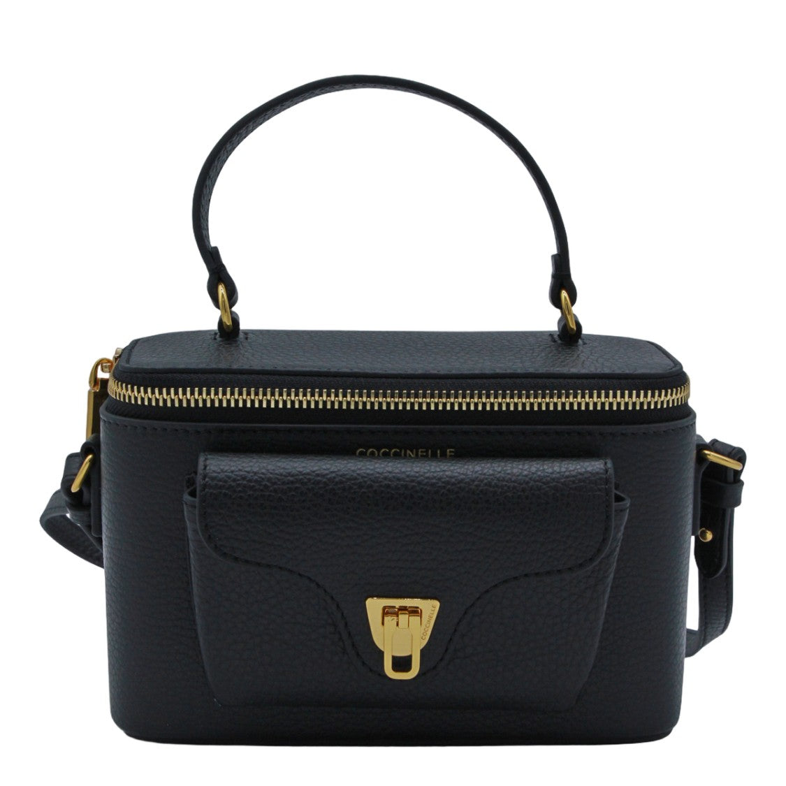 Coccinelle Structured Rectangular Pebbled Handbag
